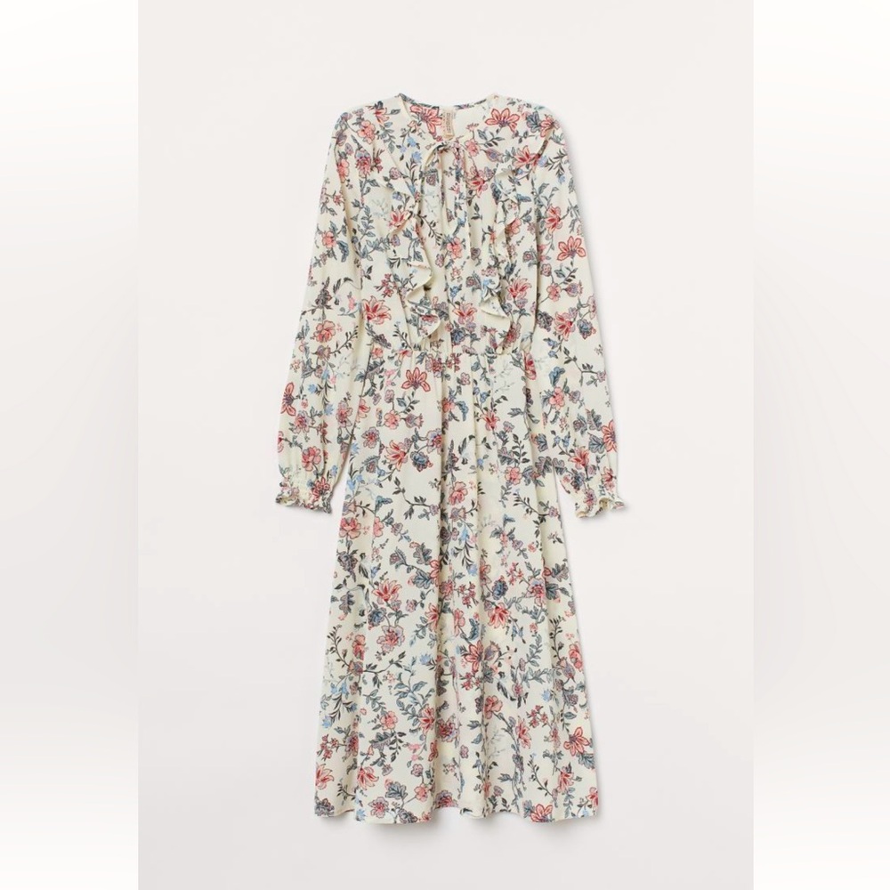 H&M Floral Flounce Dress